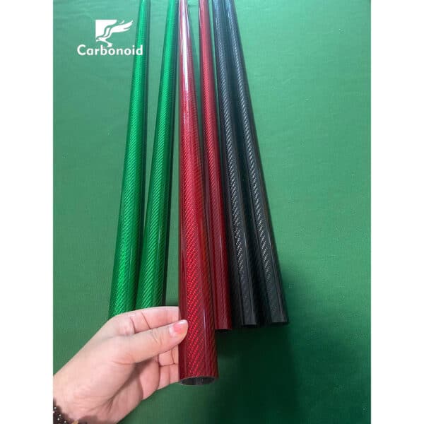 Carbon Fiber Butt Tube 3k Twill Glossy Red